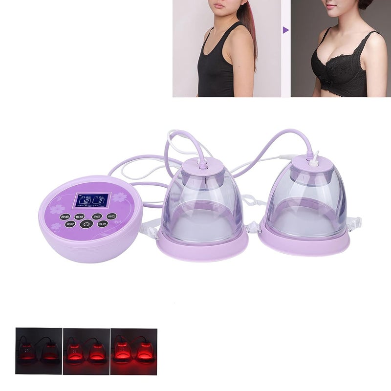 woobles Breast Massager, Breast Enlargement Electric Bust Lift Enhancer Negative Pressure Breast Massager Machine for Promote Breast Development (Cup B) - Image 2